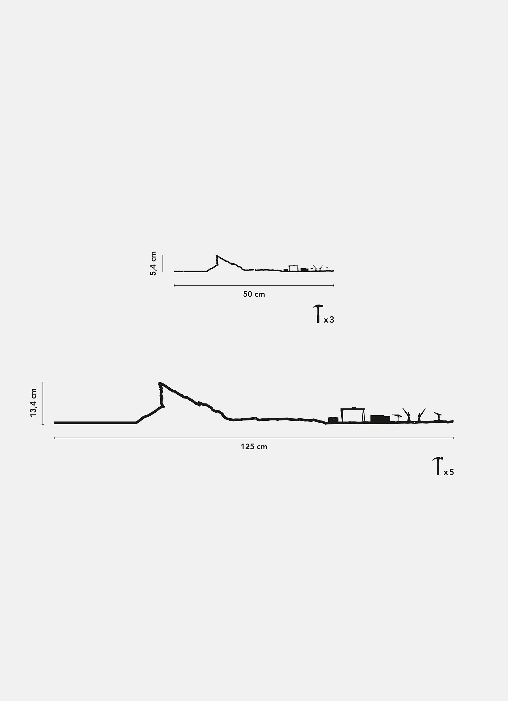 Différentes dimensions de la ligne décorative de La Ciotat