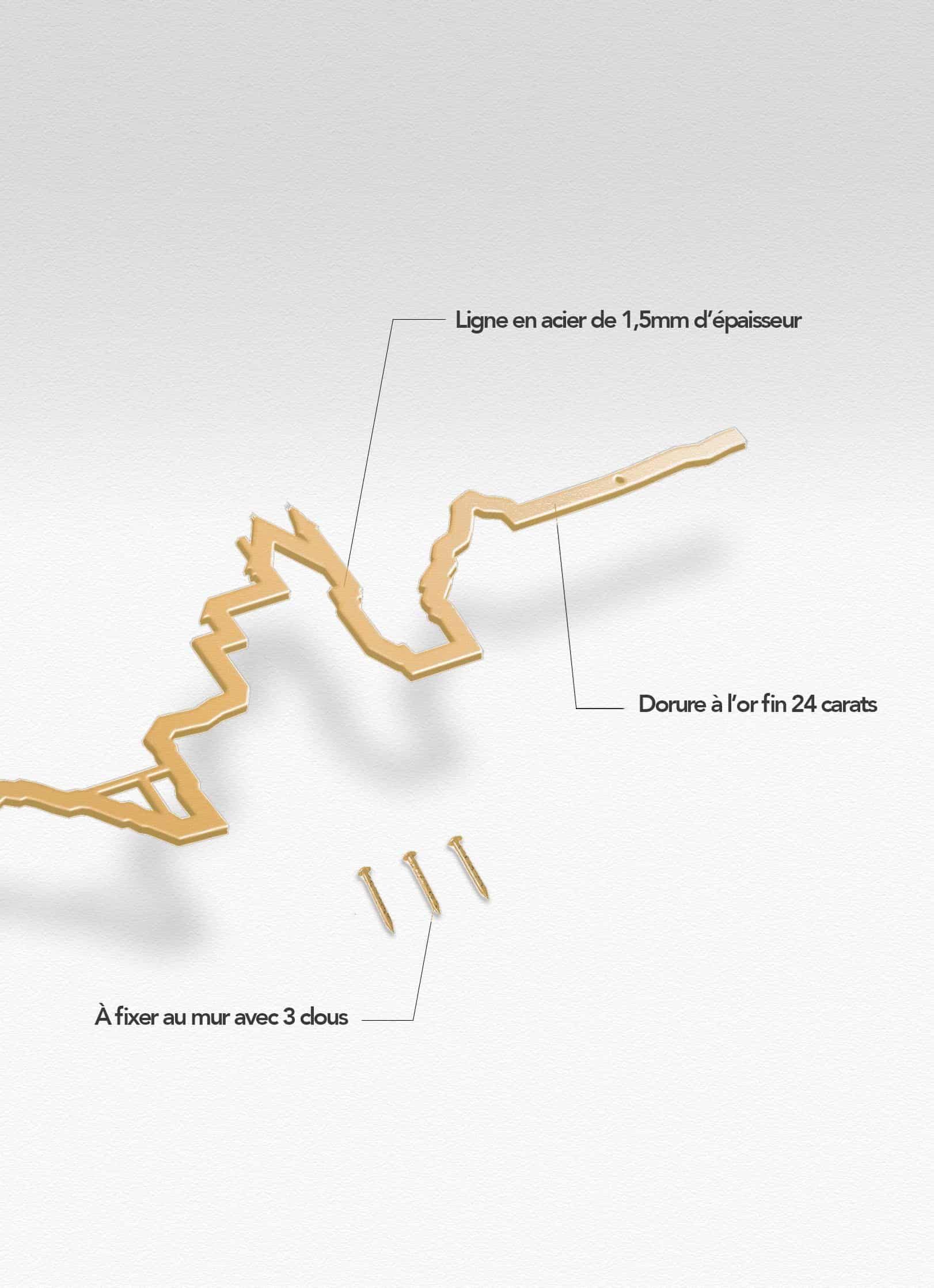 Presentation of the skyline of Biarritz doré