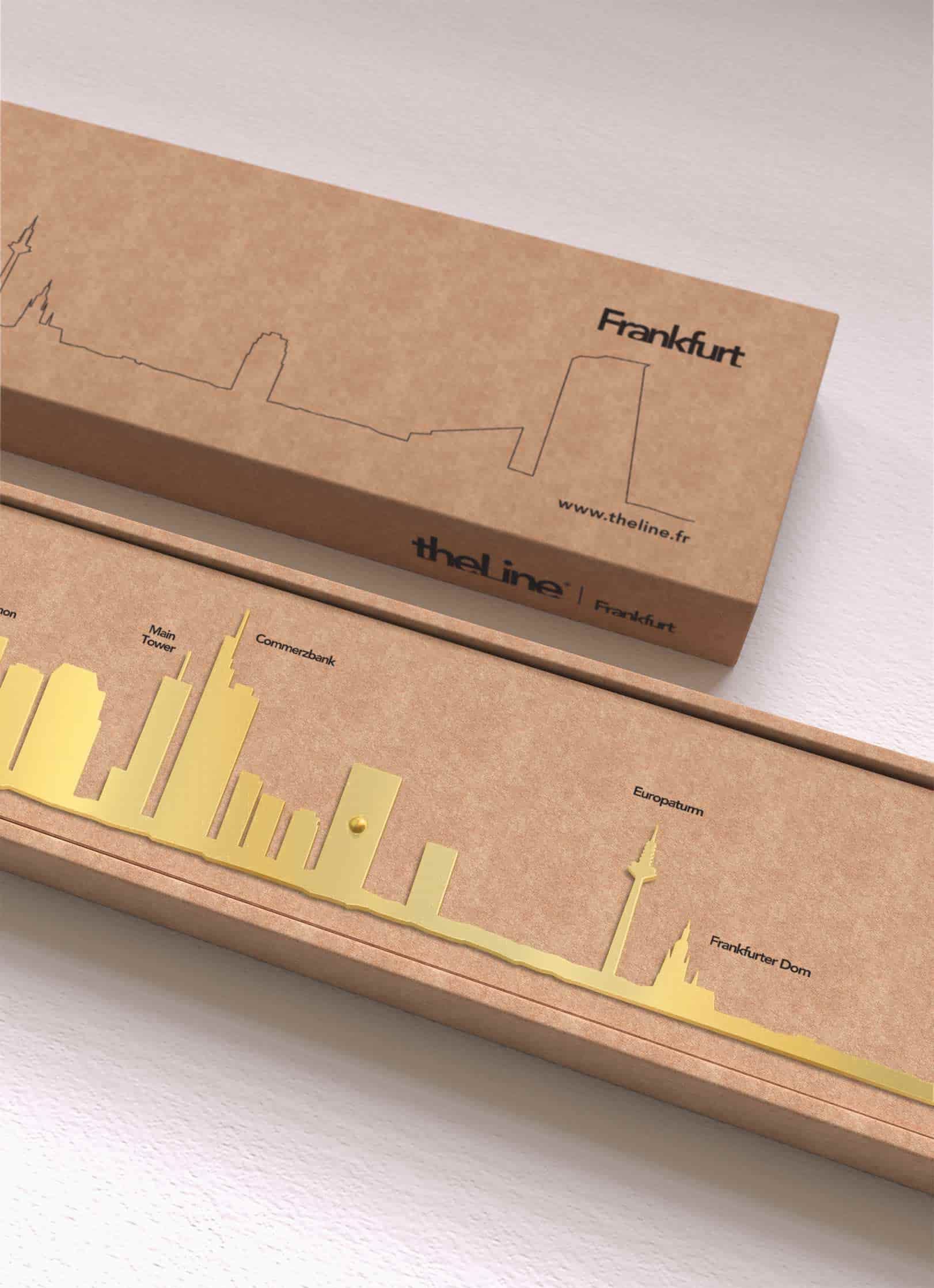 Packaging de la déco murale de Frankfurt doré