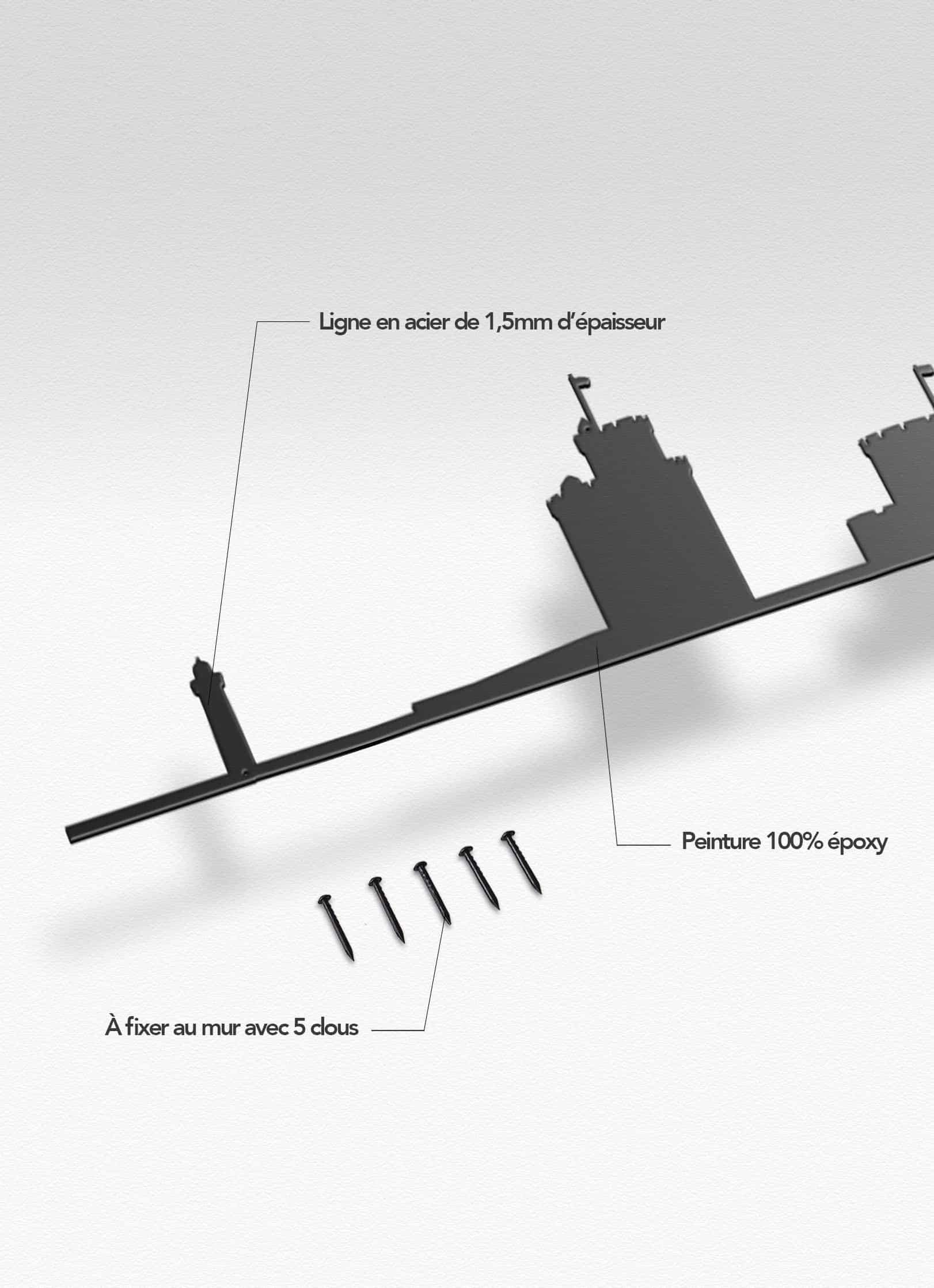 Presentation of the skyline of La Rochelle XL