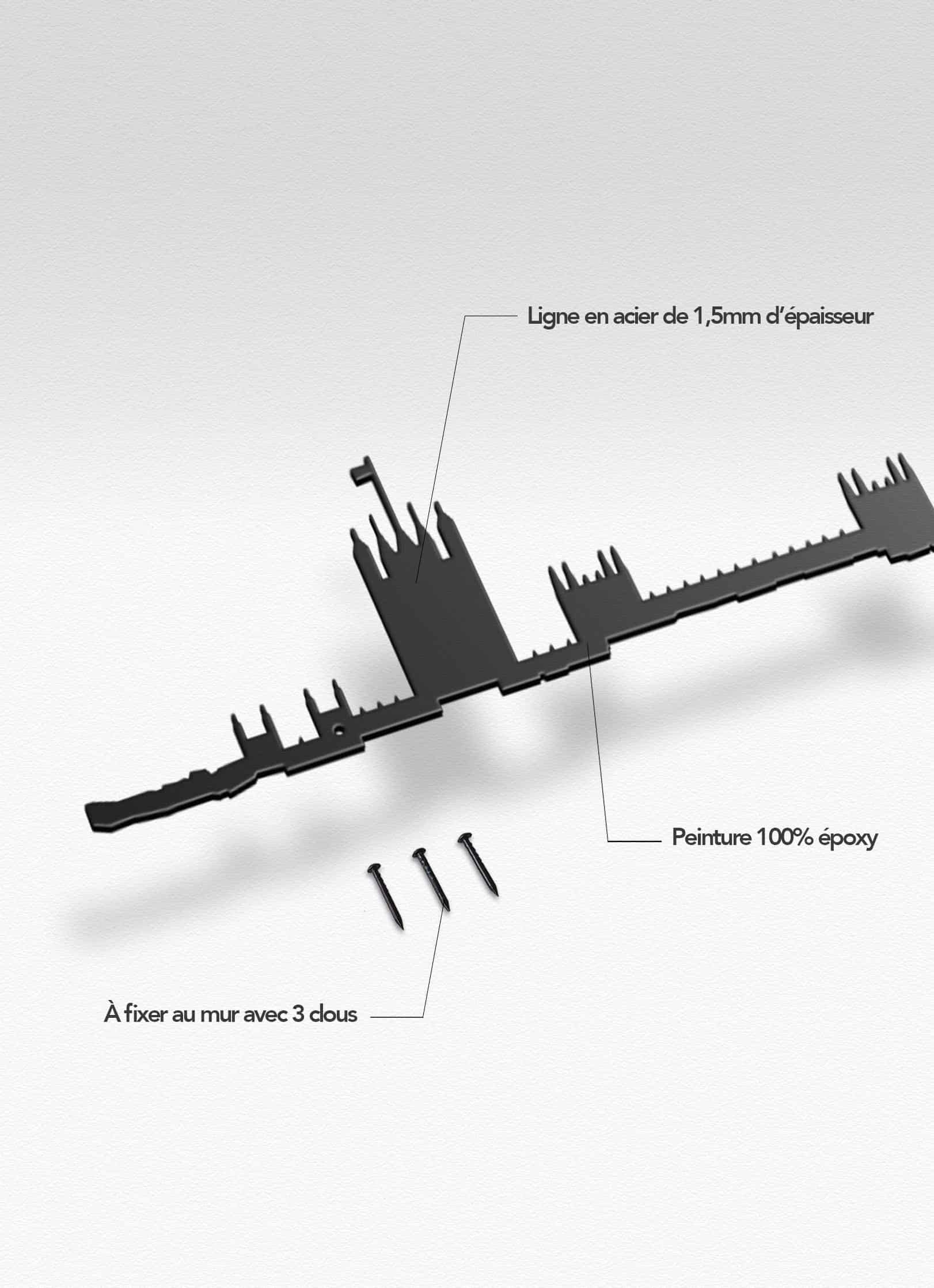 London wall decoration packaging