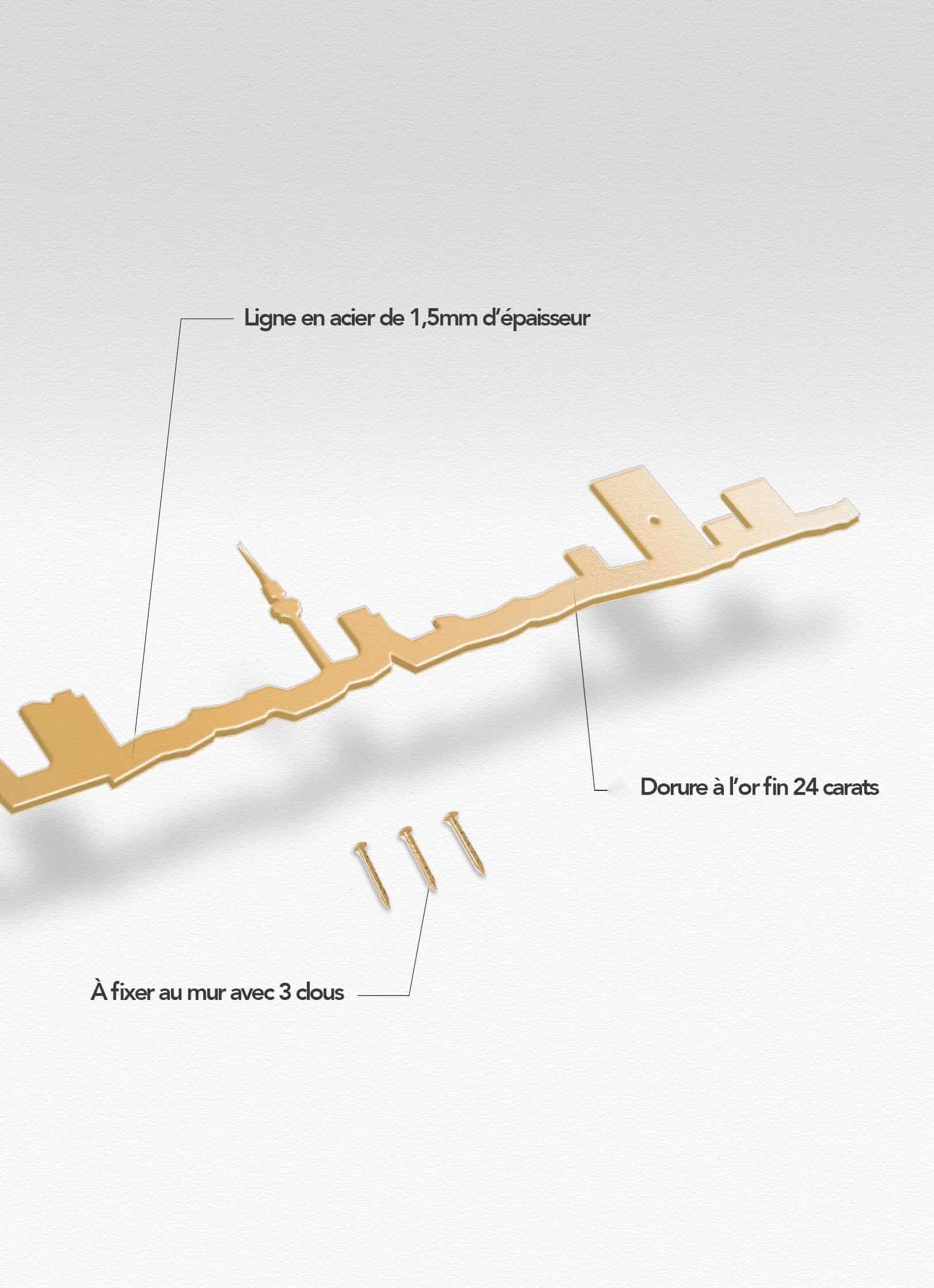 Presentation of the skyline of Madrid doré