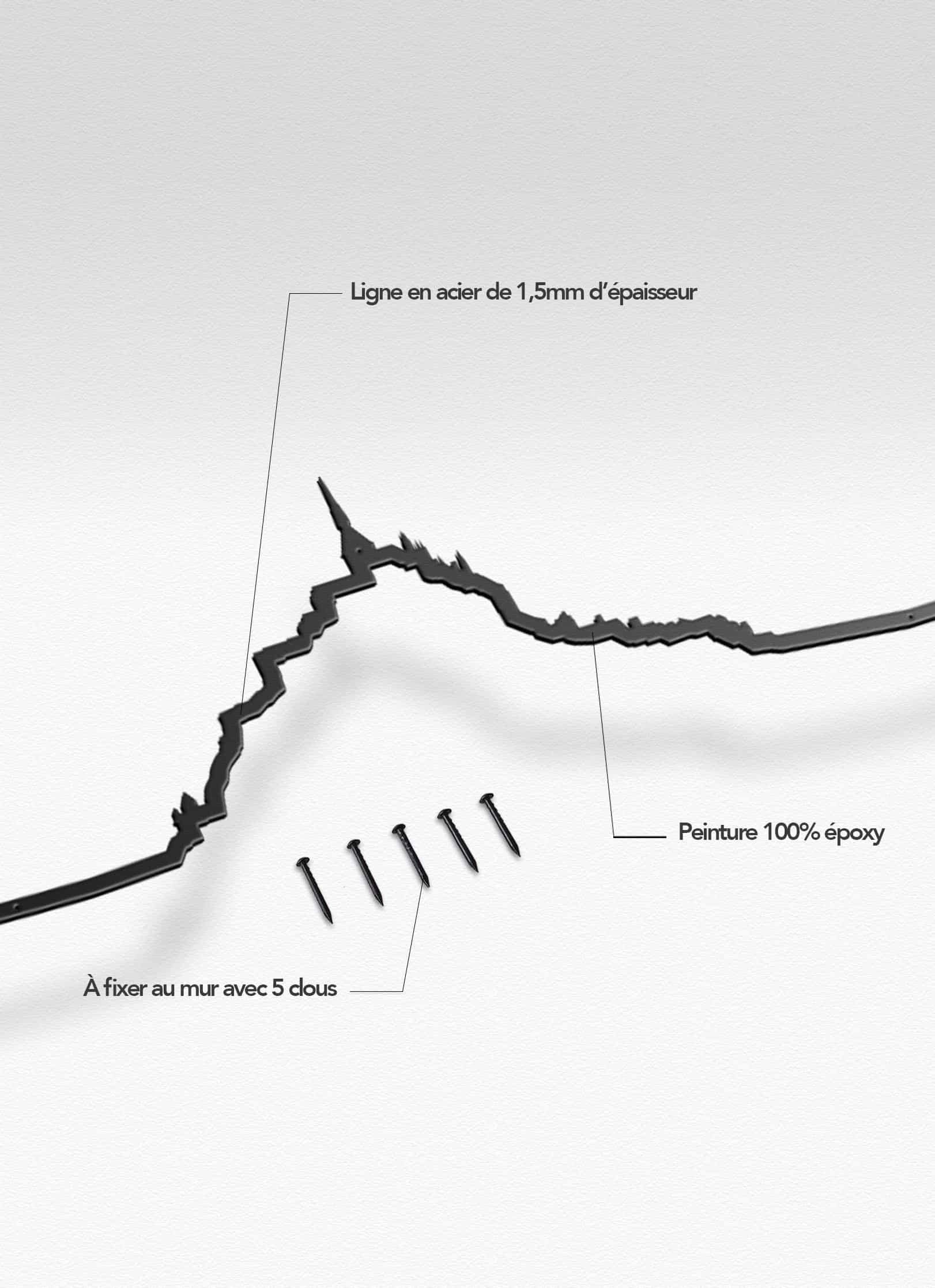 Presentation of the skyline of Mont-Saint-Michel XL