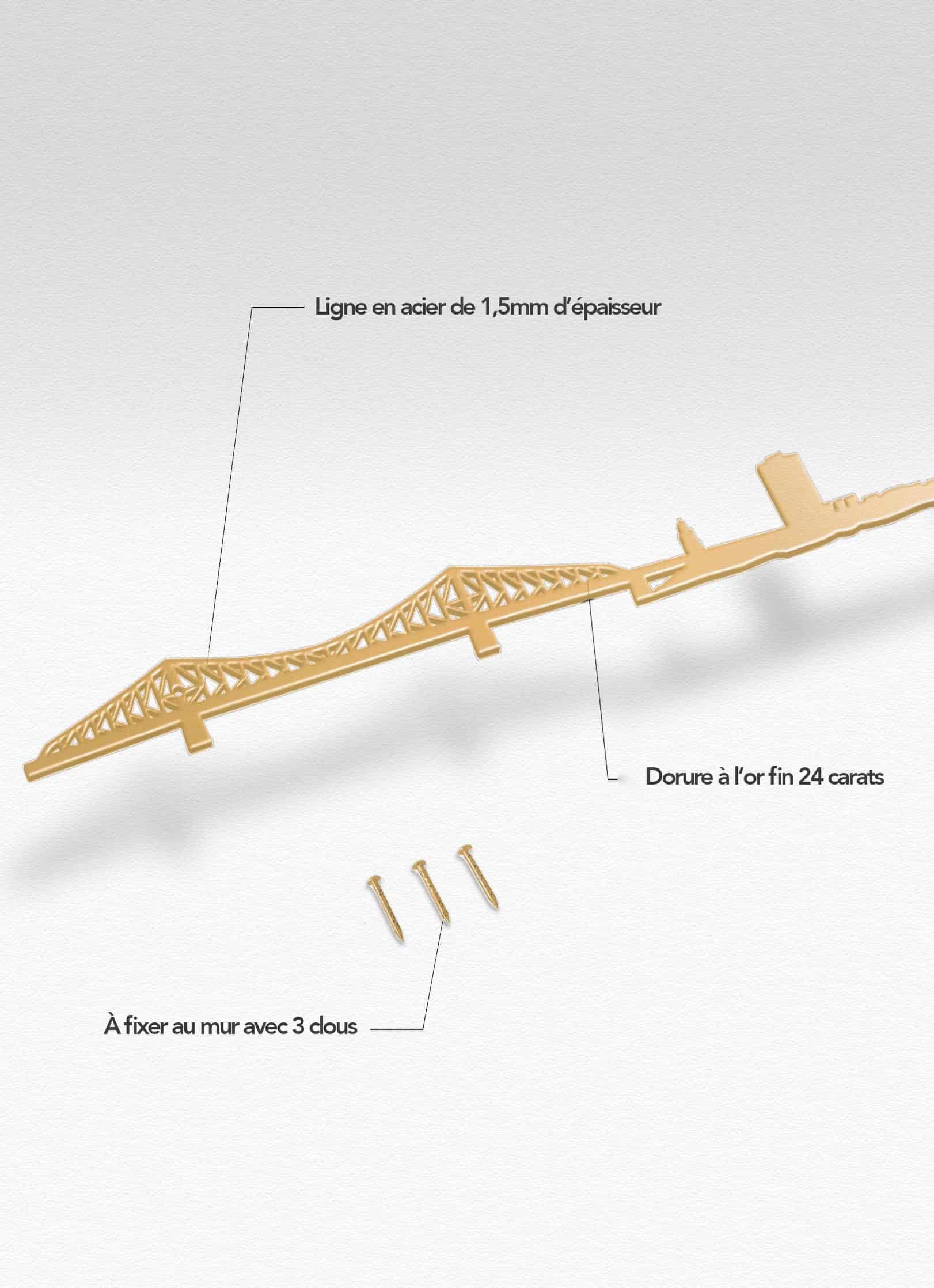 Presentation of the skyline of Montreal doré