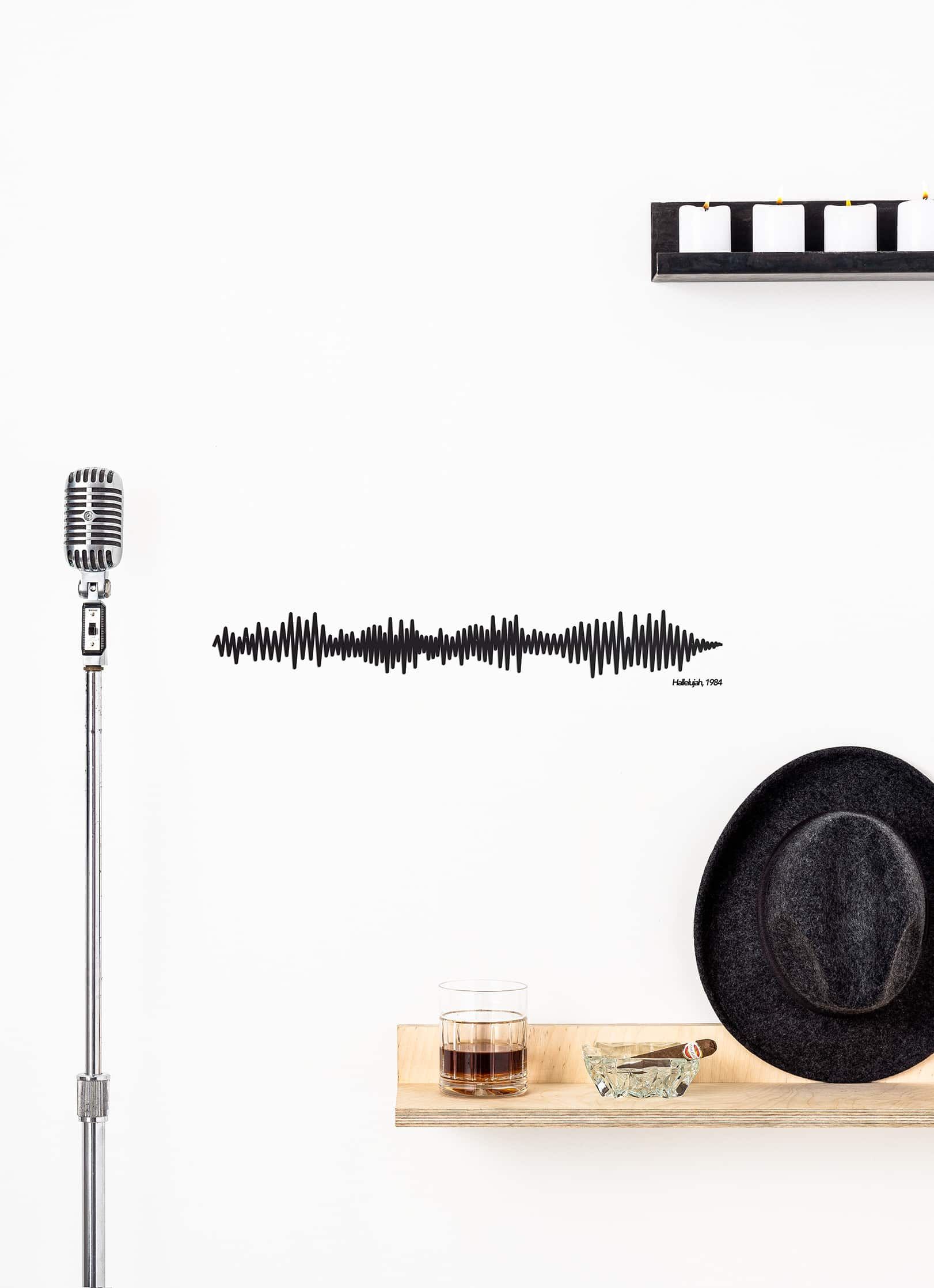 Cliché soundwave de Hallelujah, Leonard Cohen