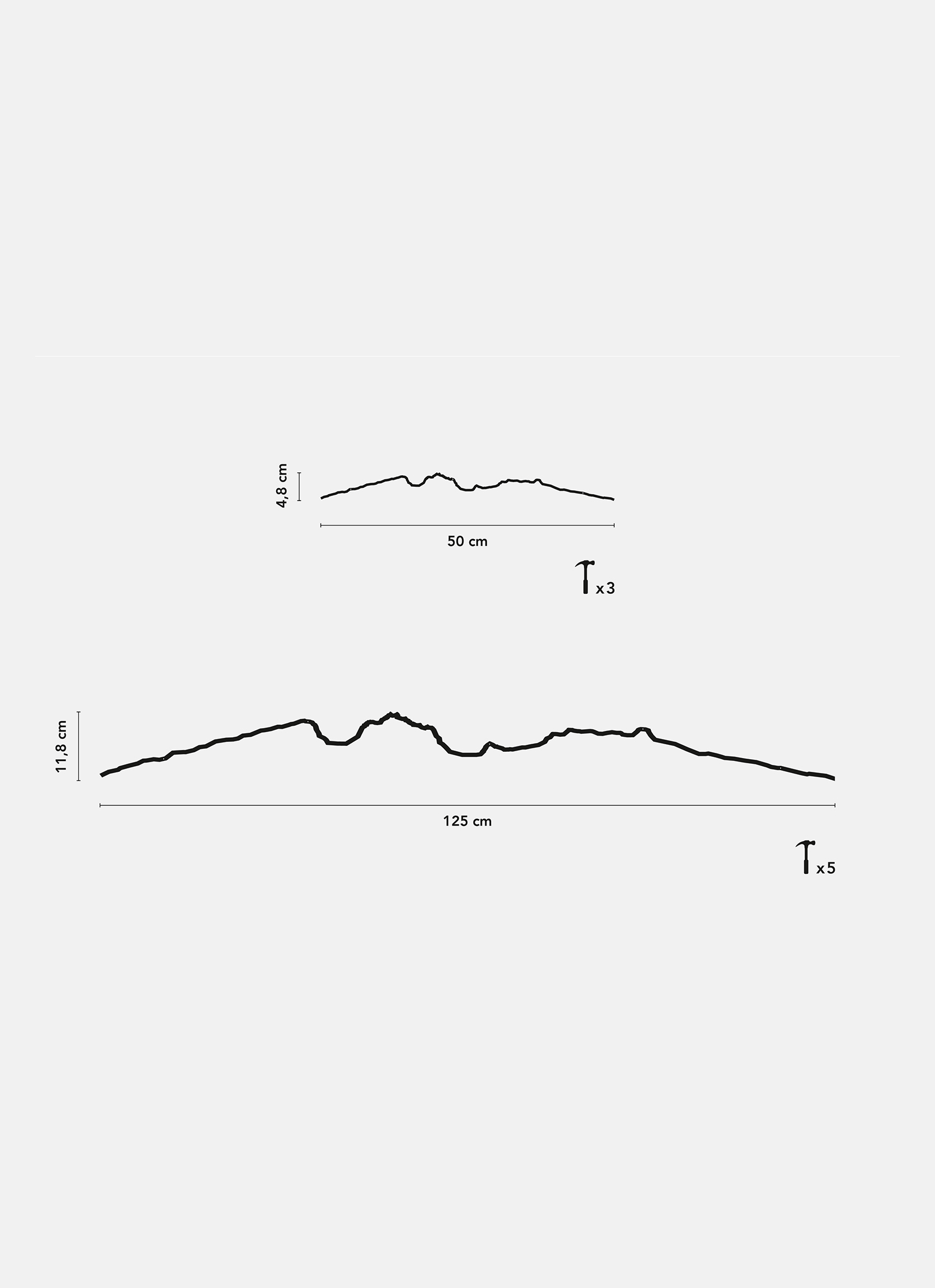 Différentes dimensions de la ligne décorative de La Réunion XL