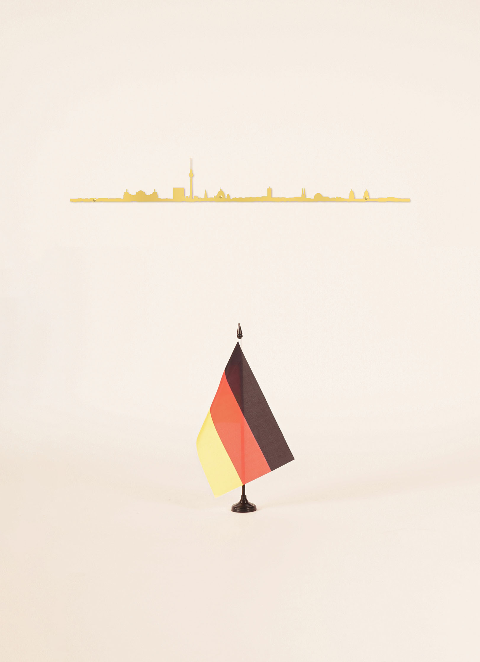 Cliché skyline de Berlin doré