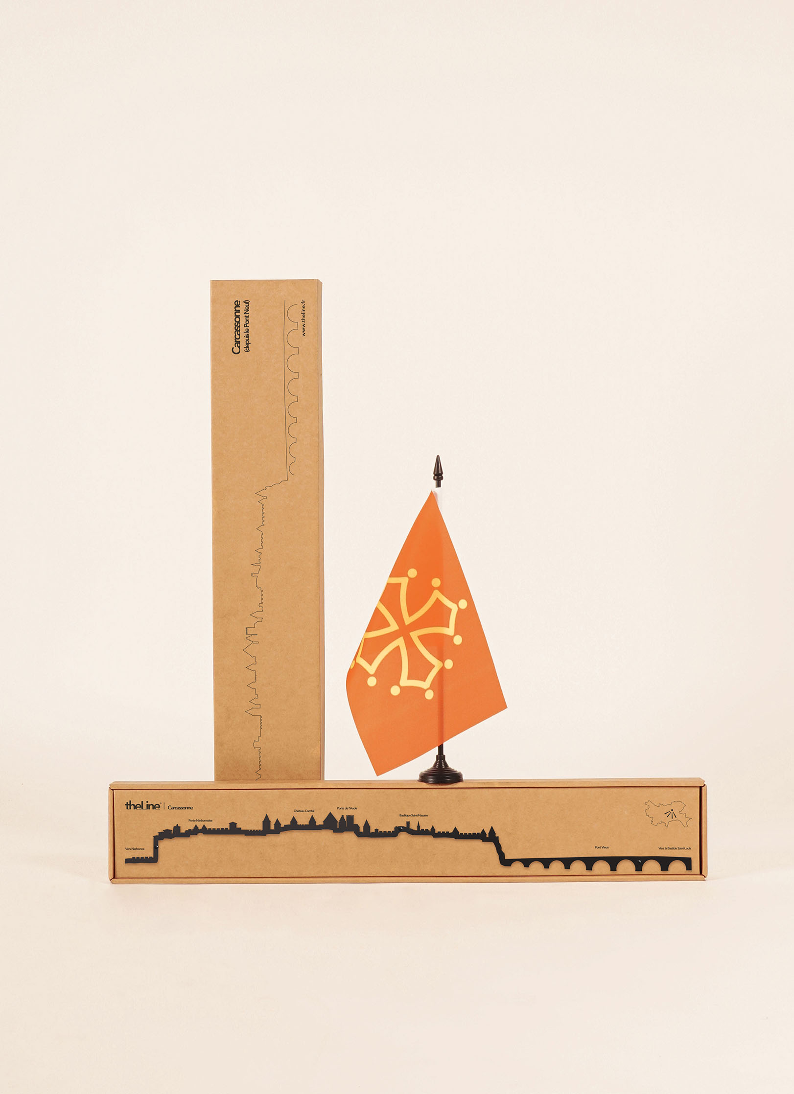 Packaging de la déco murale de Carcassonne