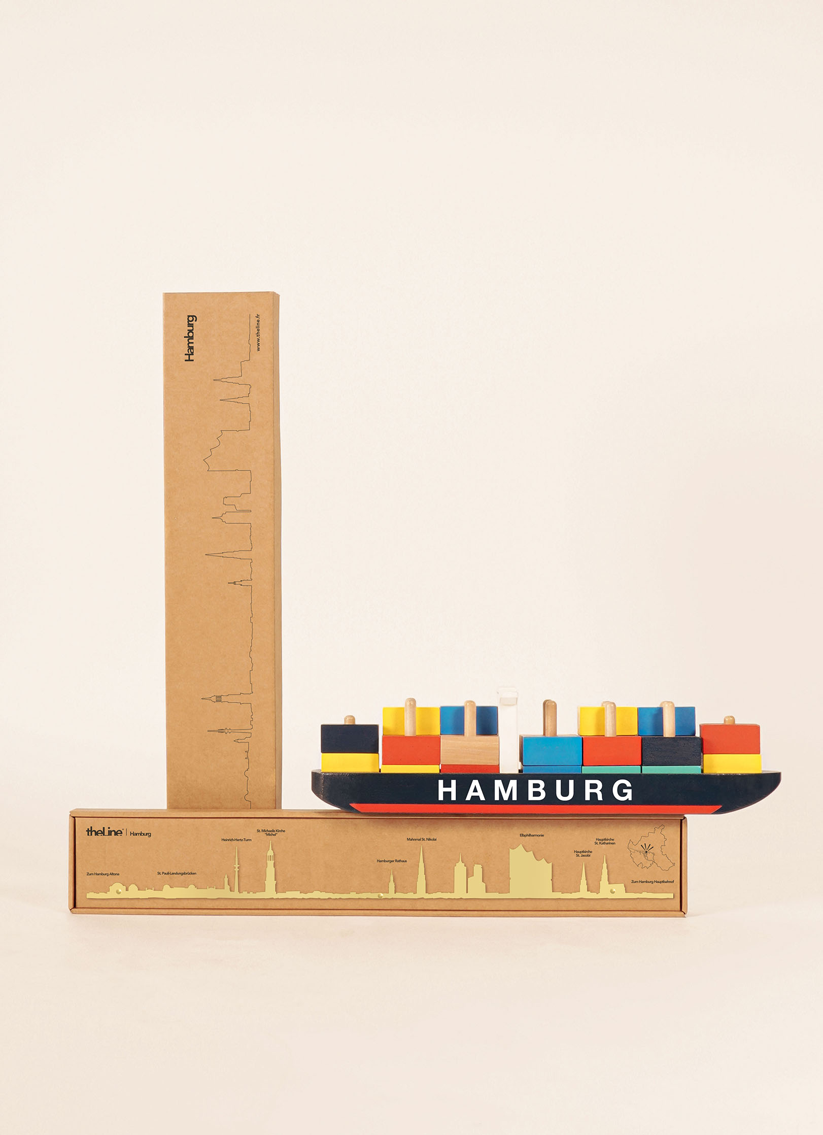 Packaging de la déco murale de Hamburg doré